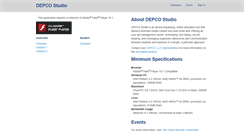 Desktop Screenshot of depcostudio.com